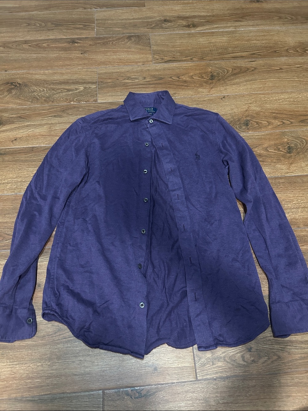 Polo by Ralph Lauren Deep Purple Long-Sleeve Button-Down Shirt